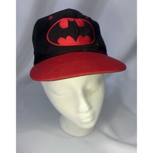 🦇1991 Batman DC Comics  Snapback Hat Cap Red and Black